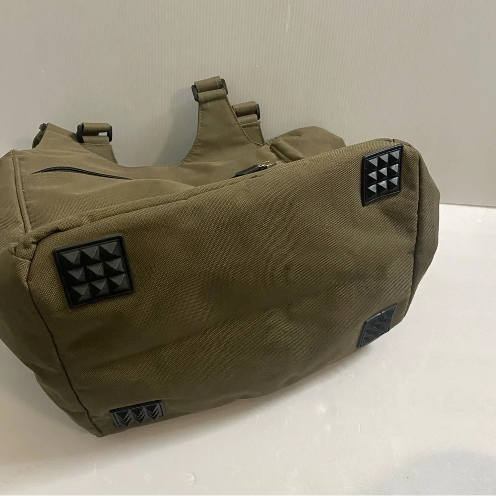 Ariat Carryall Canvas Tote Bag Organizer Team Olive Green Barn Equestrian - Picture 4 of 9